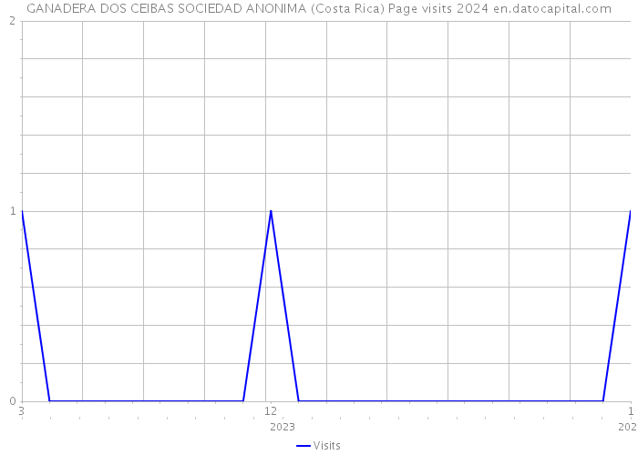 GANADERA DOS CEIBAS SOCIEDAD ANONIMA (Costa Rica) Page visits 2024 