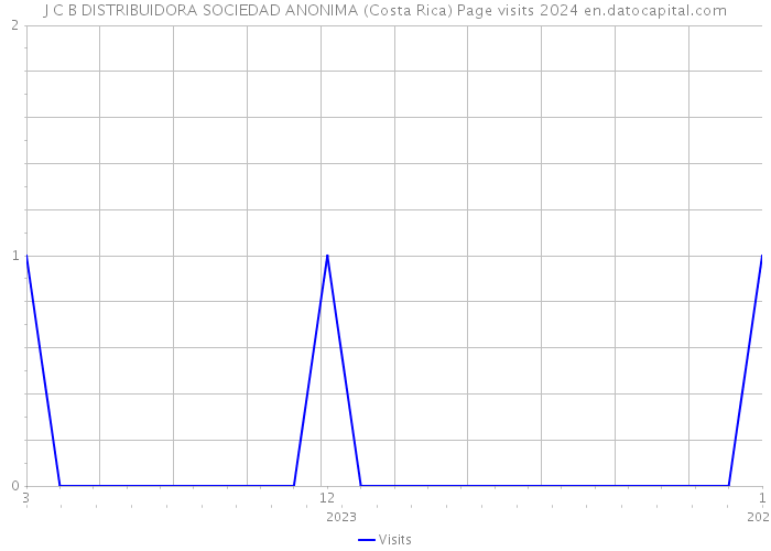 J C B DISTRIBUIDORA SOCIEDAD ANONIMA (Costa Rica) Page visits 2024 