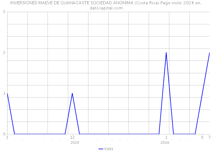 INVERSIONES MAEVE DE GUANACASTE SOCIEDAD ANONIMA (Costa Rica) Page visits 2024 