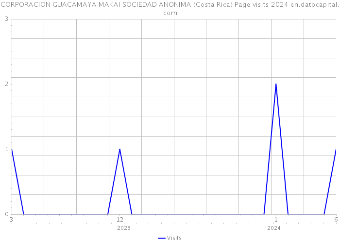 CORPORACION GUACAMAYA MAKAI SOCIEDAD ANONIMA (Costa Rica) Page visits 2024 