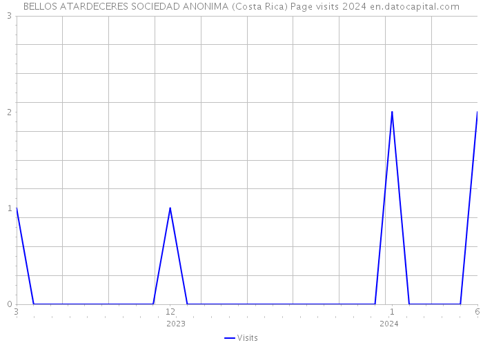 BELLOS ATARDECERES SOCIEDAD ANONIMA (Costa Rica) Page visits 2024 