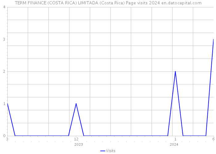 TERM FINANCE (COSTA RICA) LIMITADA (Costa Rica) Page visits 2024 