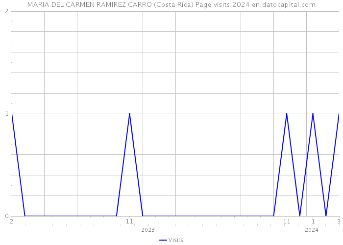 MARIA DEL CARMEN RAMIREZ GARRO (Costa Rica) Page visits 2024 