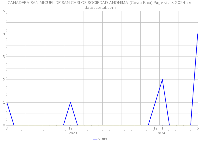 GANADERA SAN MIGUEL DE SAN CARLOS SOCIEDAD ANONIMA (Costa Rica) Page visits 2024 