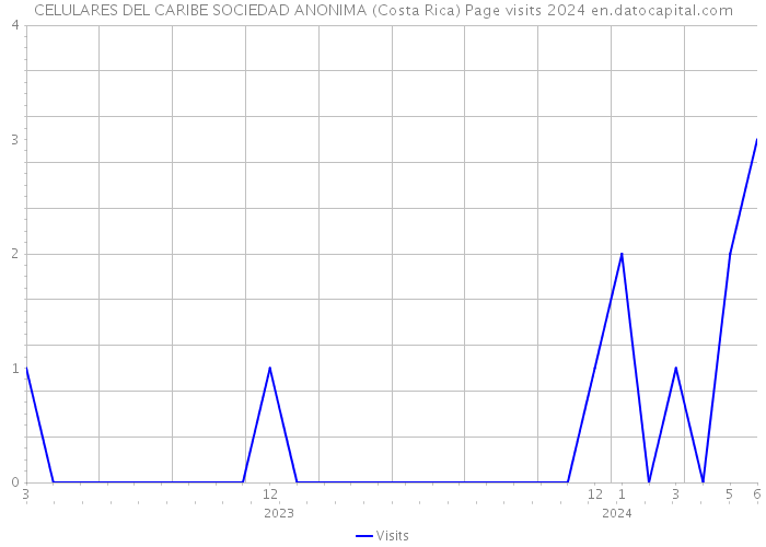 CELULARES DEL CARIBE SOCIEDAD ANONIMA (Costa Rica) Page visits 2024 