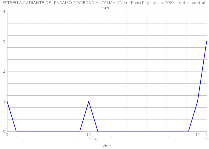ESTRELLA RADIANTE DEL PARAISO SOCIEDAD ANONIMA (Costa Rica) Page visits 2024 