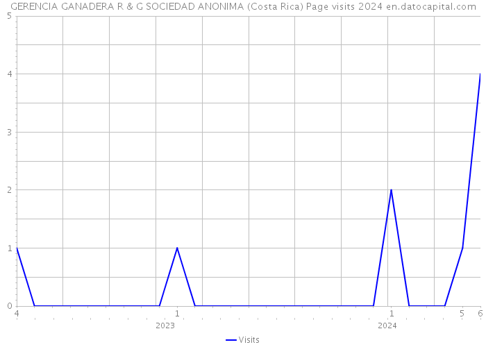 GERENCIA GANADERA R & G SOCIEDAD ANONIMA (Costa Rica) Page visits 2024 