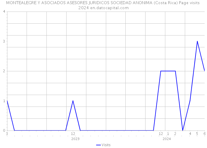 MONTEALEGRE Y ASOCIADOS ASESORES JURIDICOS SOCIEDAD ANONIMA (Costa Rica) Page visits 2024 