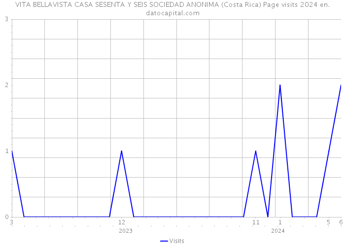 VITA BELLAVISTA CASA SESENTA Y SEIS SOCIEDAD ANONIMA (Costa Rica) Page visits 2024 