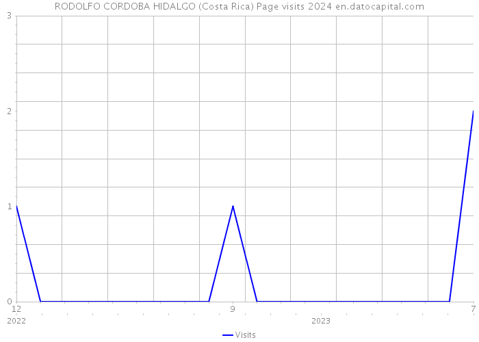 RODOLFO CORDOBA HIDALGO (Costa Rica) Page visits 2024 