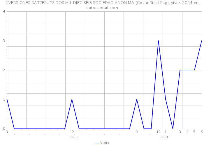 INVERSIONES RATZEPUTZ DOS MIL DIECISEIS SOCIEDAD ANONIMA (Costa Rica) Page visits 2024 