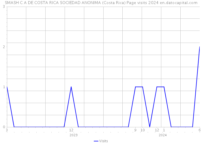 SMASH C A DE COSTA RICA SOCIEDAD ANONIMA (Costa Rica) Page visits 2024 