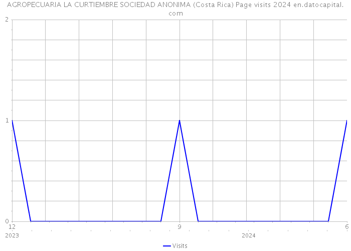 AGROPECUARIA LA CURTIEMBRE SOCIEDAD ANONIMA (Costa Rica) Page visits 2024 