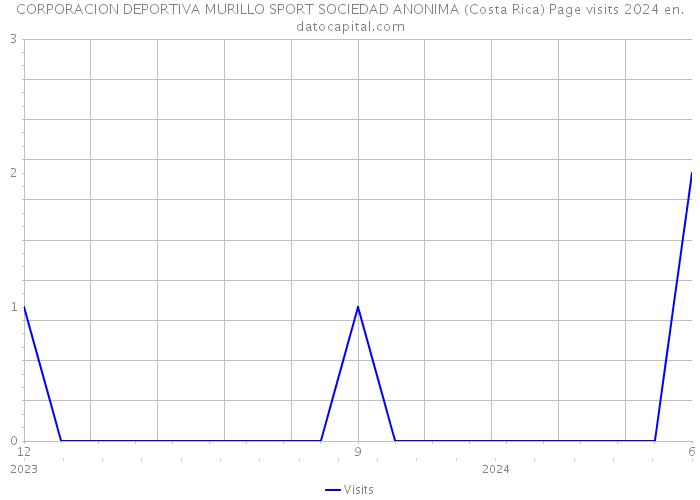 CORPORACION DEPORTIVA MURILLO SPORT SOCIEDAD ANONIMA (Costa Rica) Page visits 2024 