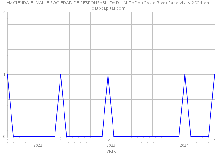 HACIENDA EL VALLE SOCIEDAD DE RESPONSABILIDAD LIMITADA (Costa Rica) Page visits 2024 