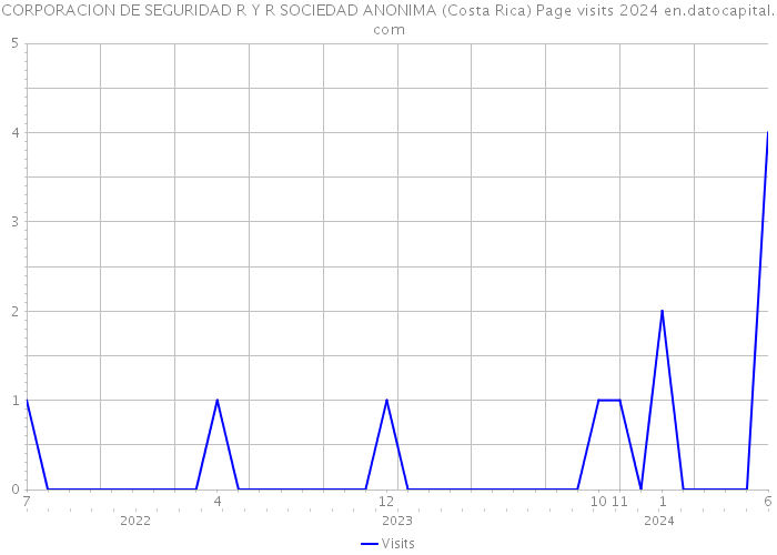 CORPORACION DE SEGURIDAD R Y R SOCIEDAD ANONIMA (Costa Rica) Page visits 2024 