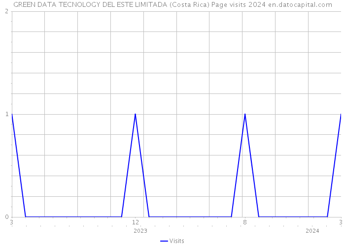 GREEN DATA TECNOLOGY DEL ESTE LIMITADA (Costa Rica) Page visits 2024 
