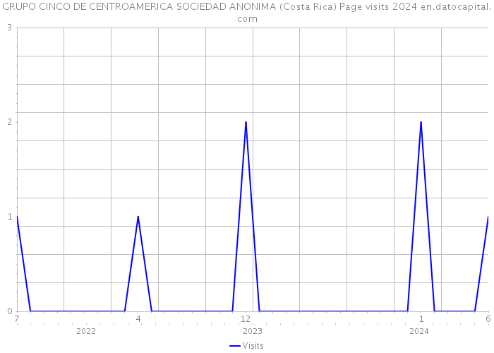GRUPO CINCO DE CENTROAMERICA SOCIEDAD ANONIMA (Costa Rica) Page visits 2024 