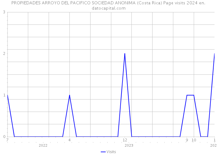 PROPIEDADES ARROYO DEL PACIFICO SOCIEDAD ANONIMA (Costa Rica) Page visits 2024 
