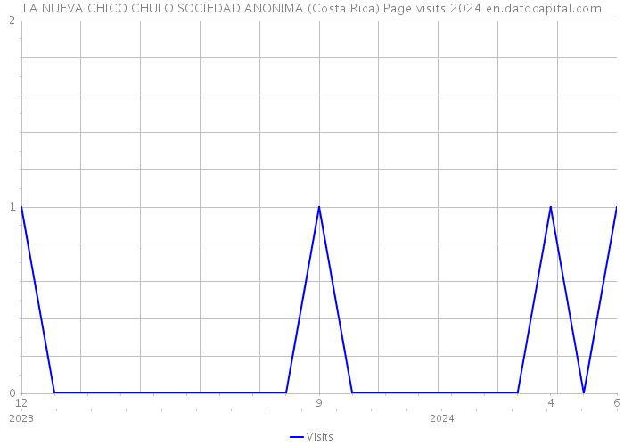 LA NUEVA CHICO CHULO SOCIEDAD ANONIMA (Costa Rica) Page visits 2024 
