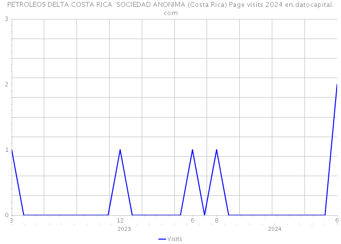 PETROLEOS DELTA COSTA RICA SOCIEDAD ANONIMA (Costa Rica) Page visits 2024 