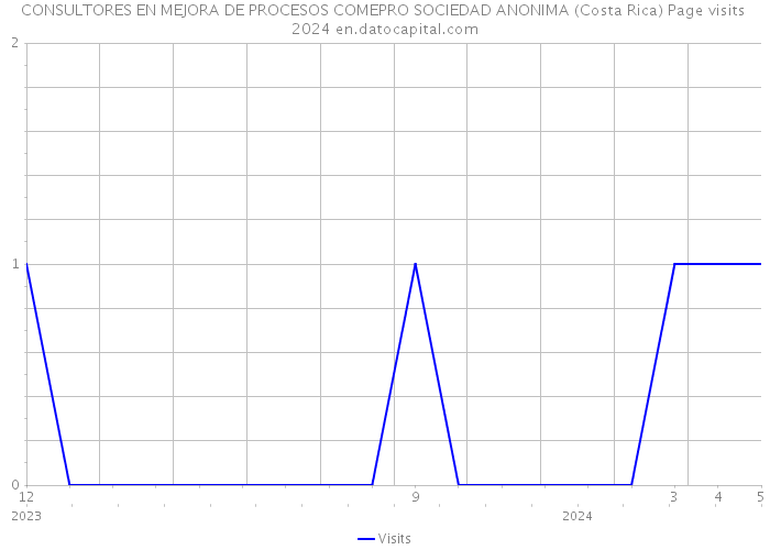 CONSULTORES EN MEJORA DE PROCESOS COMEPRO SOCIEDAD ANONIMA (Costa Rica) Page visits 2024 