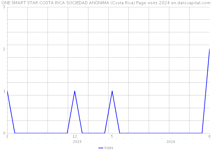 ONE SMART STAR COSTA RICA SOCIEDAD ANONIMA (Costa Rica) Page visits 2024 