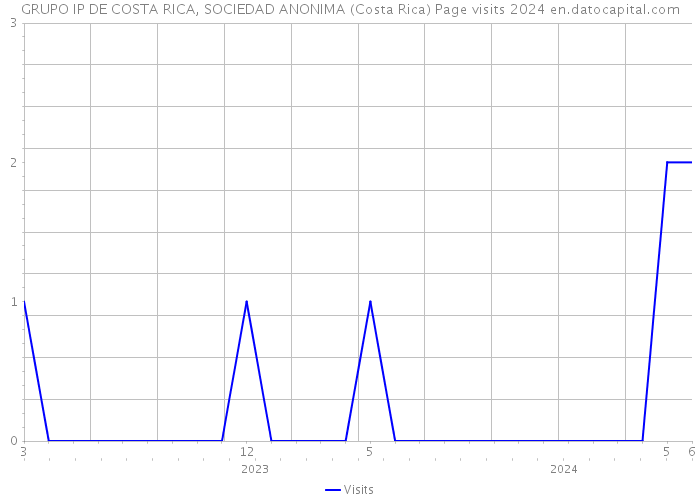 GRUPO IP DE COSTA RICA, SOCIEDAD ANONIMA (Costa Rica) Page visits 2024 
