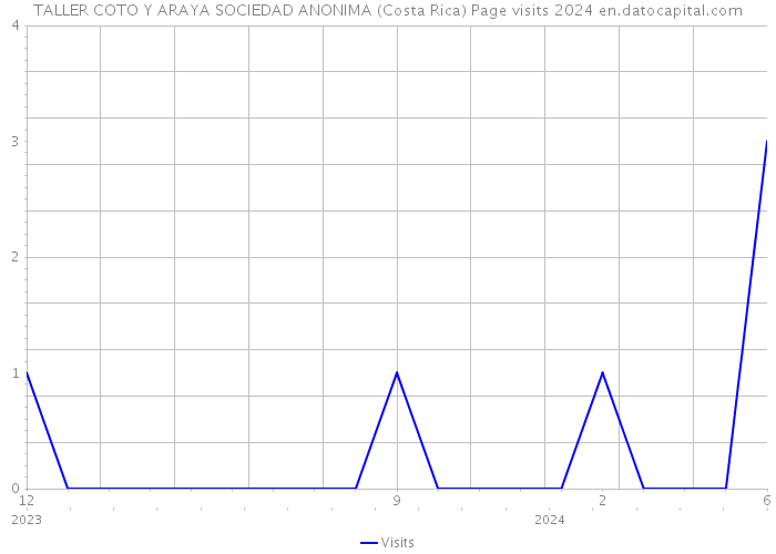 TALLER COTO Y ARAYA SOCIEDAD ANONIMA (Costa Rica) Page visits 2024 