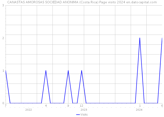CANASTAS AMOROSAS SOCIEDAD ANONIMA (Costa Rica) Page visits 2024 