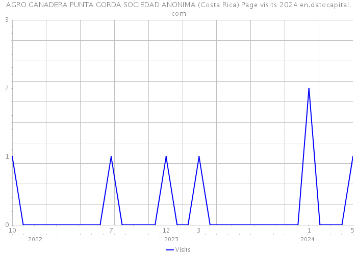 AGRO GANADERA PUNTA GORDA SOCIEDAD ANONIMA (Costa Rica) Page visits 2024 