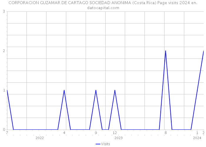 CORPORACION GUZAMAR DE CARTAGO SOCIEDAD ANONIMA (Costa Rica) Page visits 2024 