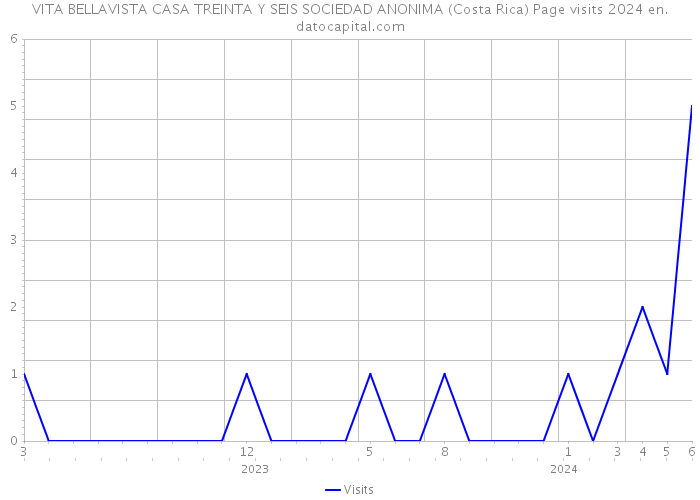 VITA BELLAVISTA CASA TREINTA Y SEIS SOCIEDAD ANONIMA (Costa Rica) Page visits 2024 