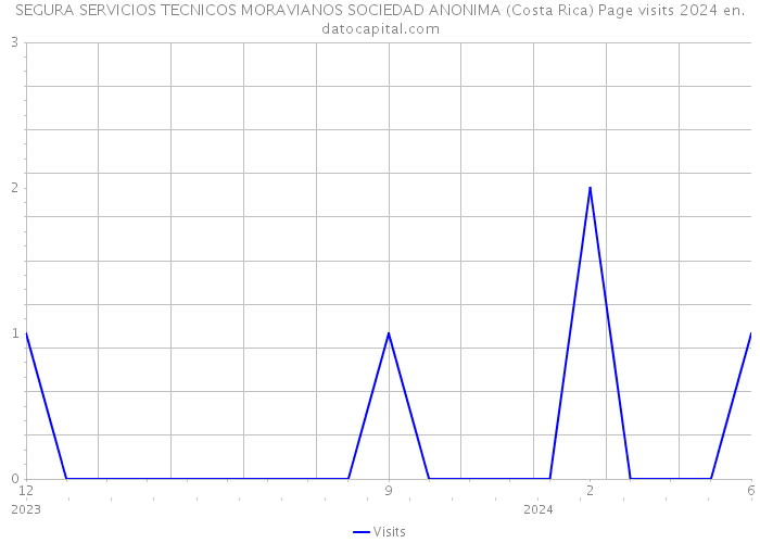 SEGURA SERVICIOS TECNICOS MORAVIANOS SOCIEDAD ANONIMA (Costa Rica) Page visits 2024 