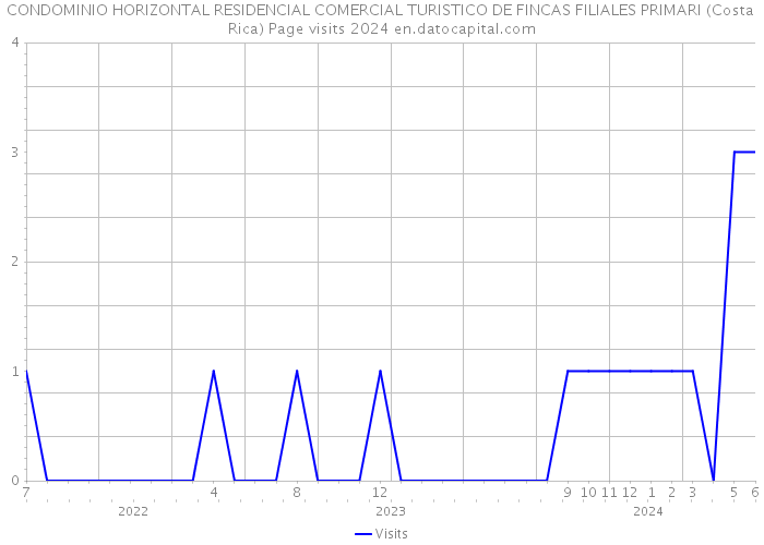 CONDOMINIO HORIZONTAL RESIDENCIAL COMERCIAL TURISTICO DE FINCAS FILIALES PRIMARI (Costa Rica) Page visits 2024 