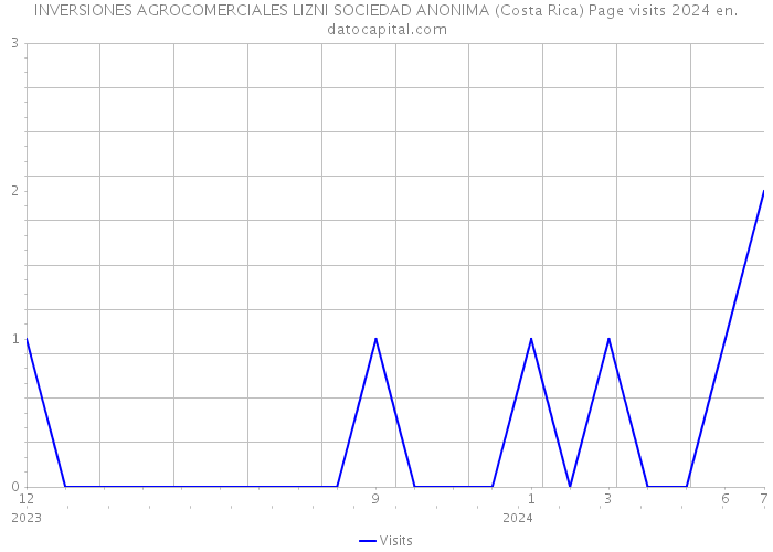 INVERSIONES AGROCOMERCIALES LIZNI SOCIEDAD ANONIMA (Costa Rica) Page visits 2024 
