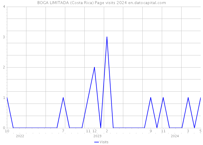 BOGA LIMITADA (Costa Rica) Page visits 2024 