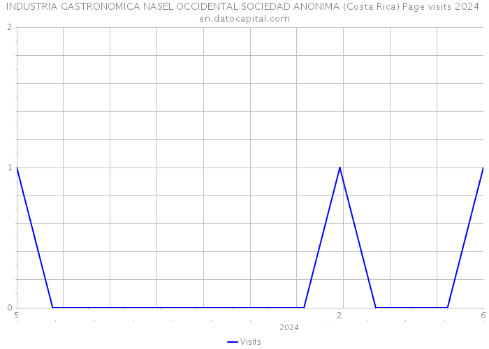INDUSTRIA GASTRONOMICA NASEL OCCIDENTAL SOCIEDAD ANONIMA (Costa Rica) Page visits 2024 