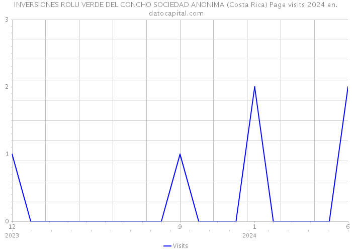 INVERSIONES ROLU VERDE DEL CONCHO SOCIEDAD ANONIMA (Costa Rica) Page visits 2024 