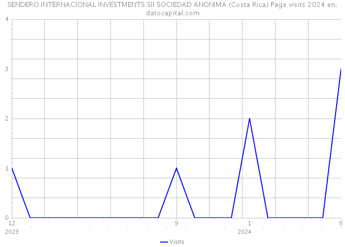 SENDERO INTERNACIONAL INVESTMENTS SII SOCIEDAD ANONIMA (Costa Rica) Page visits 2024 