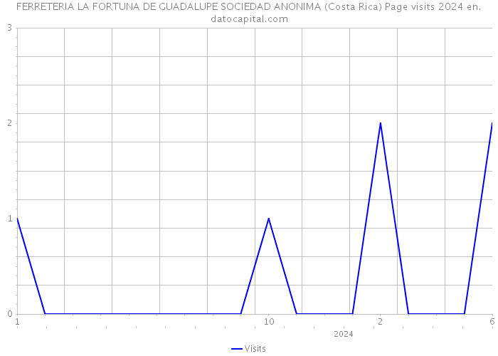 FERRETERIA LA FORTUNA DE GUADALUPE SOCIEDAD ANONIMA (Costa Rica) Page visits 2024 