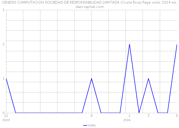 GENESIS COMPUTACION SOCIEDAD DE RESPONSABILIDAD LIMITADA (Costa Rica) Page visits 2024 