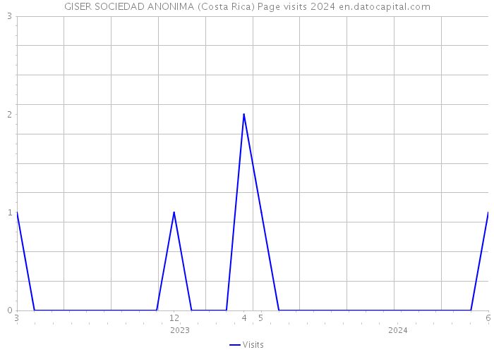 GISER SOCIEDAD ANONIMA (Costa Rica) Page visits 2024 