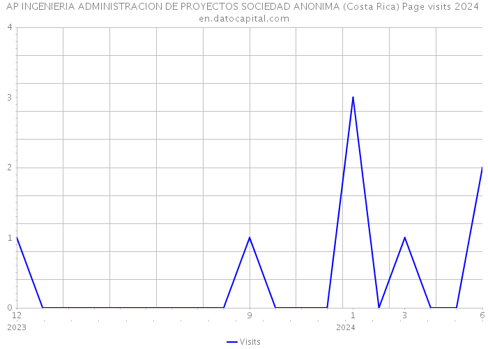AP INGENIERIA ADMINISTRACION DE PROYECTOS SOCIEDAD ANONIMA (Costa Rica) Page visits 2024 
