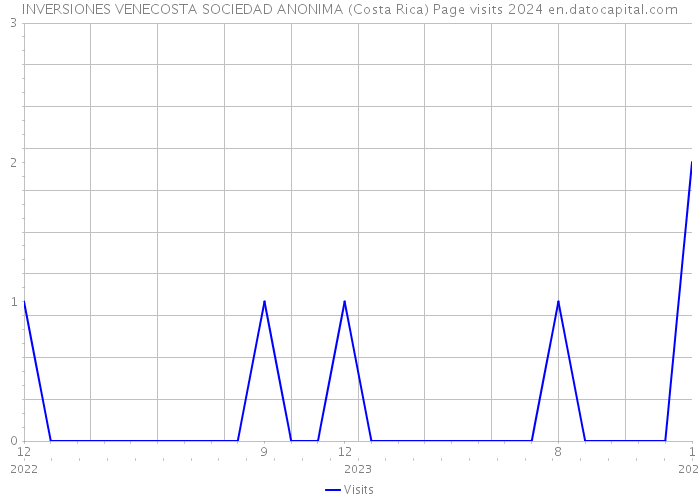 INVERSIONES VENECOSTA SOCIEDAD ANONIMA (Costa Rica) Page visits 2024 