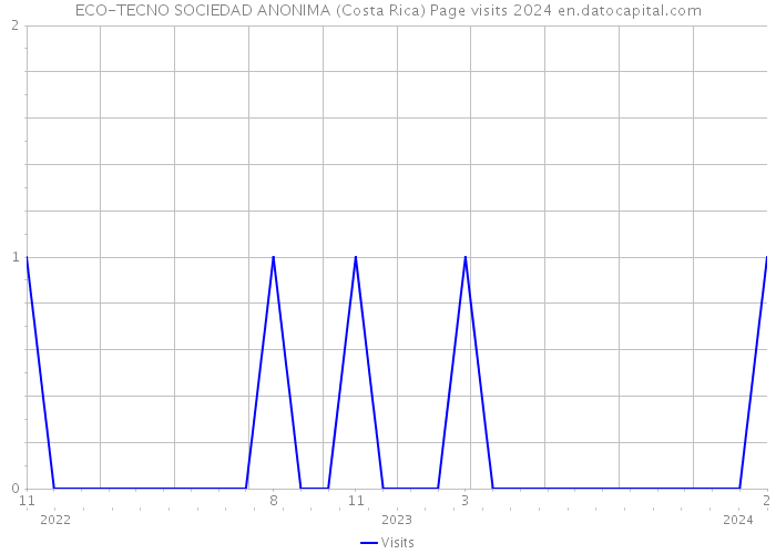 ECO-TECNO SOCIEDAD ANONIMA (Costa Rica) Page visits 2024 