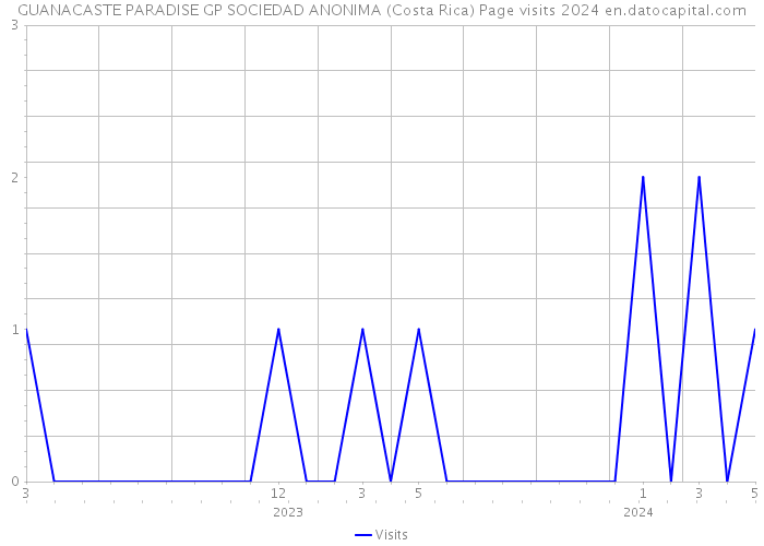 GUANACASTE PARADISE GP SOCIEDAD ANONIMA (Costa Rica) Page visits 2024 
