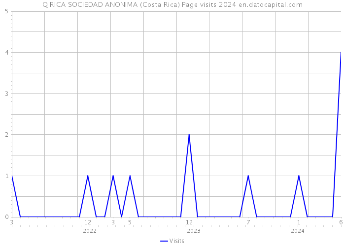 Q RICA SOCIEDAD ANONIMA (Costa Rica) Page visits 2024 