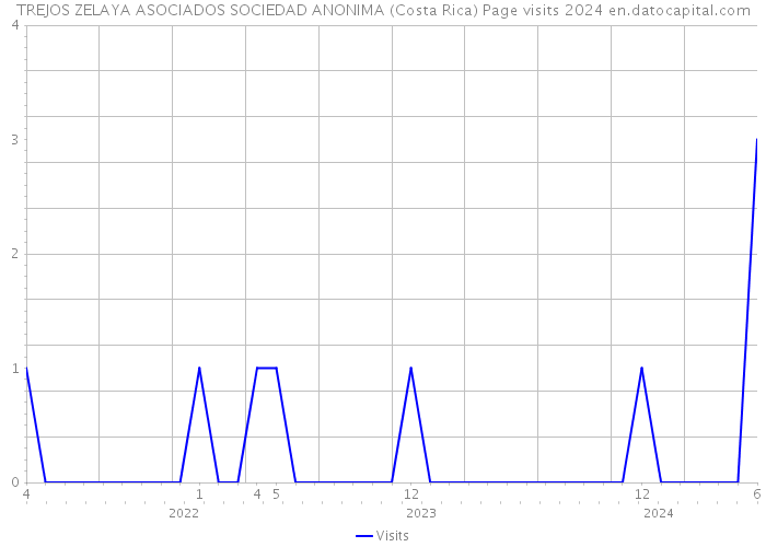 TREJOS ZELAYA ASOCIADOS SOCIEDAD ANONIMA (Costa Rica) Page visits 2024 