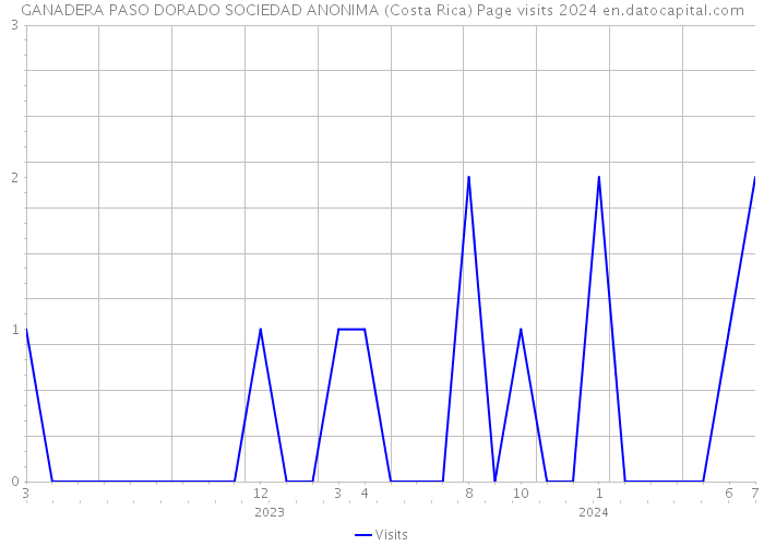 GANADERA PASO DORADO SOCIEDAD ANONIMA (Costa Rica) Page visits 2024 